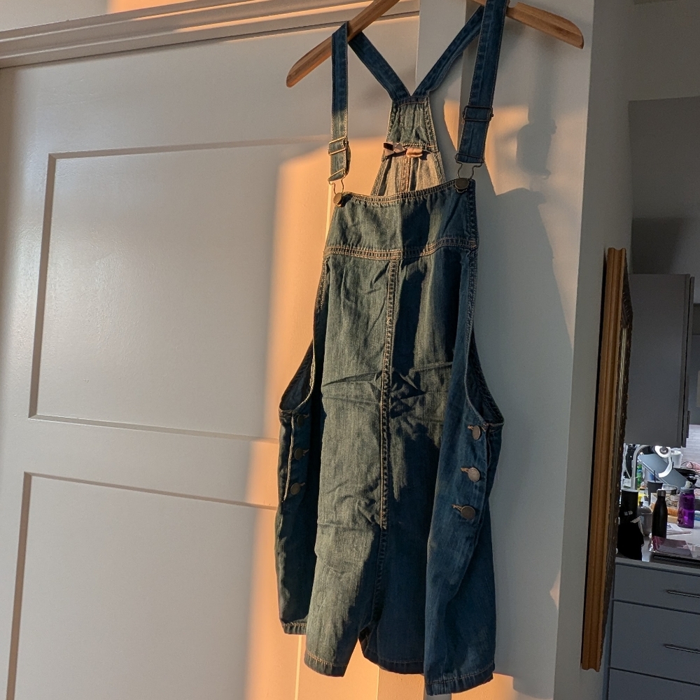 Roxy denim short overalls